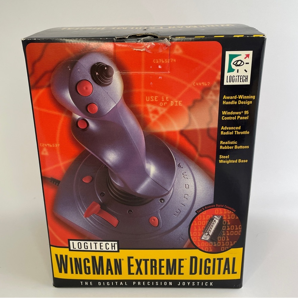 WingMan Extreme Digital Joystick in Box + Wing Commander SNES Manual – PC Gaming